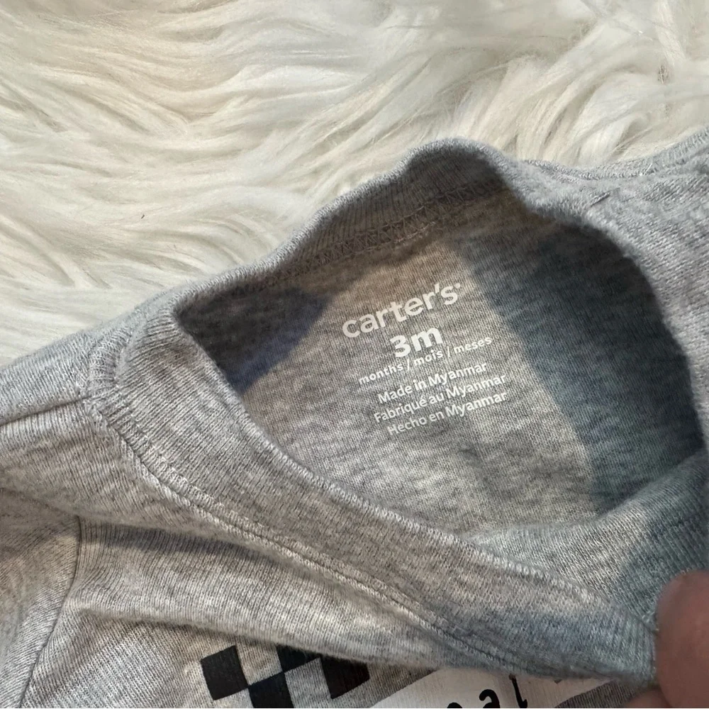 Carter’s Baby Boy 3M 4 Pc Bodysuit Jogger Pants‎ Bundle Football Car